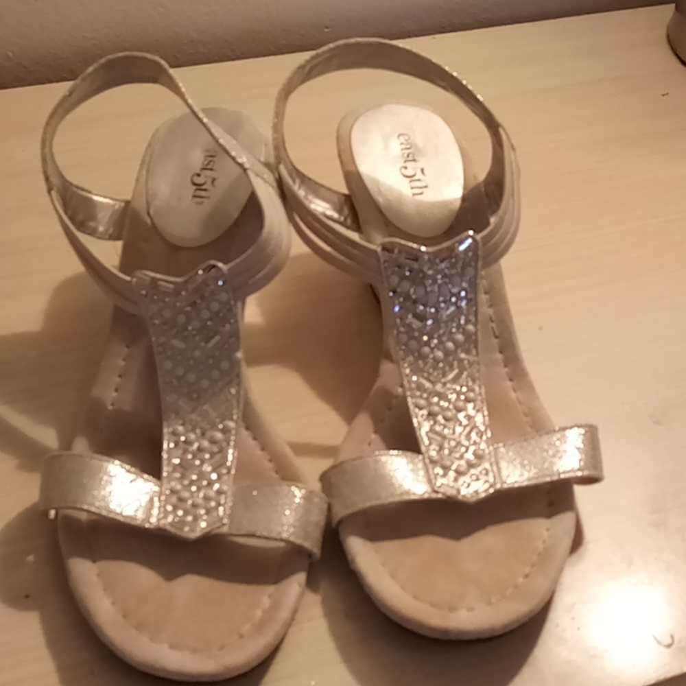 Sandalia plateado